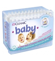 Ватные палочки Cleanic Kindi для детей 60 шт
