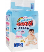 Подгузники Goo.N L (9-14 кг) 15 шт.
