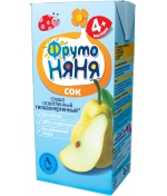 Сок ФрутоНяня Груша с 4 мес. 200 мл