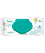 Влажные салфетки Pampers «Sensitive« со сменным блоком,…
