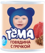 Пюре Тёма Говядина с гречкой с 8 мес. 100 г