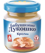Пюре Бабушкино Лукошко Кролик с 6 мес. 100 г