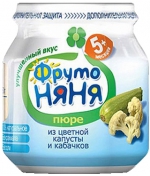 Пюре ФрутоНяня из цветной капусты и кабачков с 5 мес. 8…