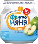 Пюре ФрутоНяня из яблок гипоаллергенное с 4 мес. 100 г