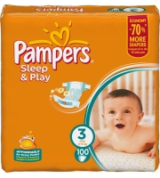 Подгузники Pampers  Sleep & Play  Giant 4-9 кг, 100 шт