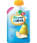 Пюре ФрутоНяня из груш гипоаллергенное с 4 мес. 90 г (п…