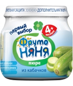 Пюре ФрутоНяня из кабачков с 4 мес. 80 г