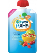 Пюре ФрутоНяня Витаминный салатик с 5 мес. 90 г (пауч)