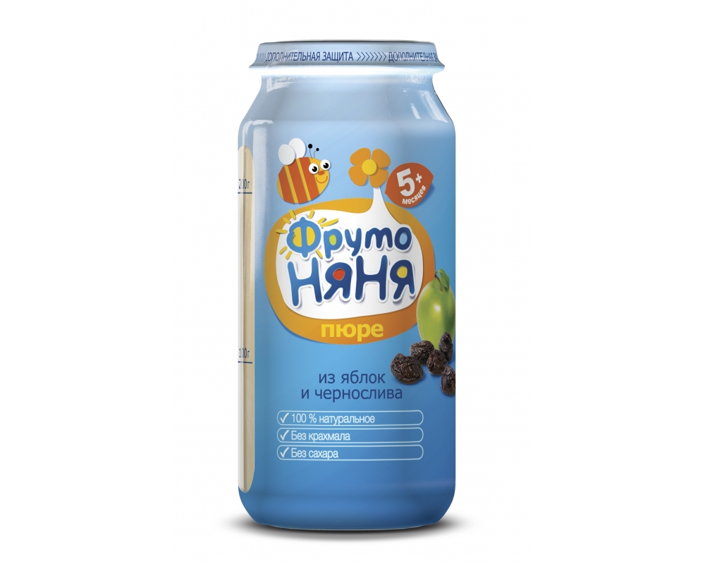 Пюре Фрутоняня из яблок и чернослива с 5 мес. 250 гр. 
