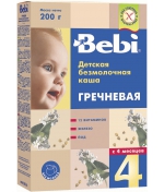 Каша безмолочная Bebi гречневая с 4 мес. 200 г