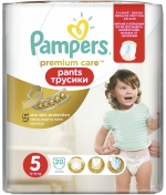 Трусики-подгузники Pampers Premium Care 5 (12-18 кг) 20…
