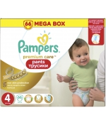 Трусики-подгузники Pampers Premium Care 4 (9-14 кг) 66…