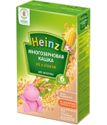 Каша безмолочная Heinz многозерновая из 5 злаков с 6 ме…