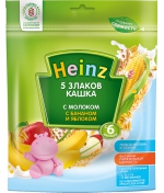 Каша молочная Heinz 5 злаков банан, яблоко с 6 мес. 250…