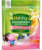Каша молочная Heinz «Любопышки» многозерновая слива, аб…