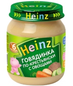 Пюре Heinz Говядина по-крестьянски с овощами с 6 мес. 1…