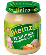 Пюре Heinz Телятинка по-деревенски с 6 мес. 120 г