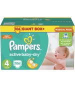 Подгузники Pampers Active Baby 4 (8-14 кг) 106 шт.