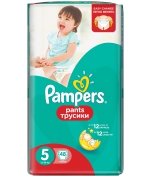 Трусики Pampers Pants 5 (12-18 кг) 48 шт.