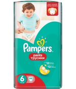 Трусики-подгузники Pampers Pants 6 (16+ кг) 44 шт.