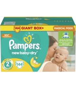 Подгузники Pampers New Baby 2 (3-6 кг) 144 шт.