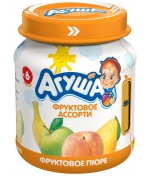 Пюре Агуша Фруктовое ассорти с 6 мес. 115 г