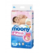 Подгузники Moony L (9-14 кг) 54 шт.