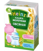 Каша готовая молочная Heinz Овсяная с 6 мес. 200 мл