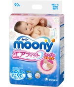 Подгузники Moony 0-5 кг 90 шт