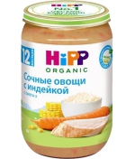 Пюре Hipp Сочные овощи с индейкой с 12 мес. 220 г
