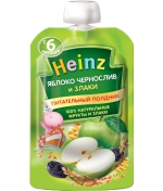 Пюре Heinz Яблоко, чернослив и злаки с 6 мес. 90 г (пау…
