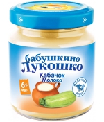 Пюре Бабушкино Лукошко Кабачок-молоко с 6 мес. 100 г