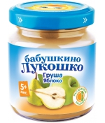 Пюре Бабушкино Лукошко Груша-яблоко с 5 мес. 100 г
