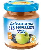 Пюре Бабушкино Лукошко Яблоко-слива с 5 мес. 100 г