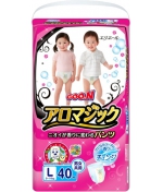 Трусики-подгузники Goo.N Aromagic L (9-14 кг) 40-42 шт.