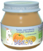 Пюре Бибиколь Тыква, картофель и козий творожок с 6 мес…