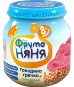 Пюре ФрутоНяня Говядина с гречкой с 8 мес. 100 г