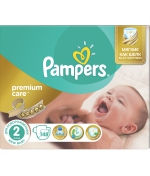 Подгузники Pampers Premium Care 2 (3-6 кг) 148 шт.