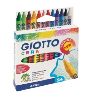 Набор восковых карандашей Fila Giotto Cera 24 цвета