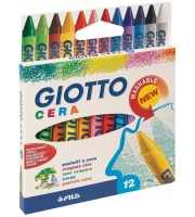 Giotto Карандаши восковые 12цв