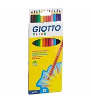Набор цветных карандашей Fila Giotto Elios 12 цветов
