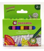 Карандаши восковые Baramba 18 цветов с вкладышем-раскра…