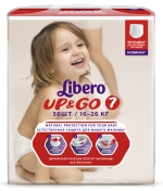 Трусики-подгузники Libero Up&Go 7 (16-26 кг) 56 шт.
