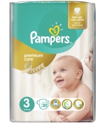 Подгузники Pampers Premium Care 3 (5-9 кг) 20 шт.