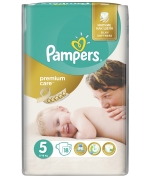 Подгузники Pampers Premium Care 5 (11-18 кг) 18 шт.