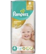 Подгузники Pampers Premium Care 4 (8-14 кг) 52 шт.
