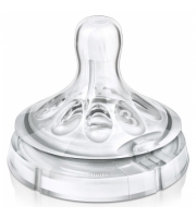 Соска силиконовая от 3 мес Philips AVENT средний поток серии Natural 2 шт.