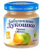 Пюре Бабушкино лукошко Груша-яблоко с 3,5 мес. 100 г