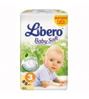 Подгузники Libero Comfort Fit EcoTech Midi 5-8 кг 88 шт