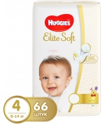 Подгузники Huggies Элит Софт 4 (8-14 кг) 66 шт